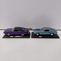 Lot of Maisto 1969 Dodge Charger R-T & 1968 ford Mustang GT Cobra Jet Model Cars
