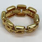 Designer J. Crew Gold-Tone Fashionable Large Link Chain Bracelet image number 3