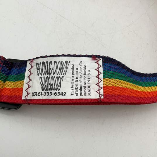 Buckle-Down Skate Goods Multicolor Rainbow Car General Safety Seat Belt image number 5