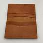 Charles Singere Mens Brown Embossed Leather Slim Checkbook Bifold Wallet image number 3