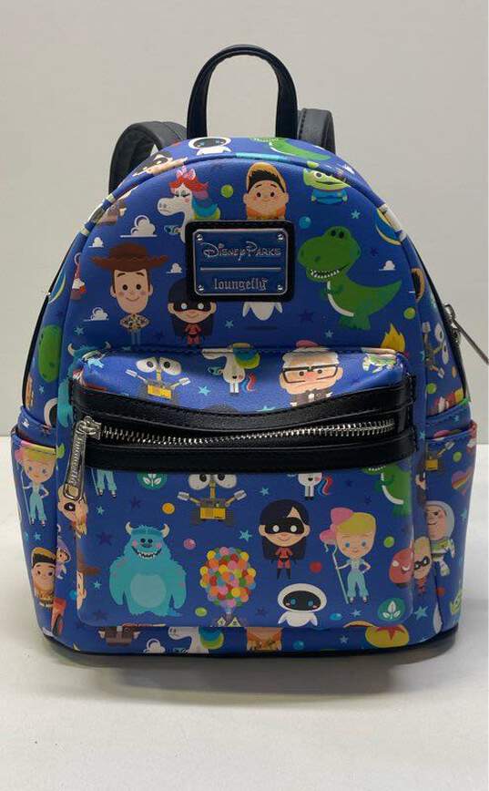Loungefly X Disney World of Pixar Mini Backpack Multicolor image number 1