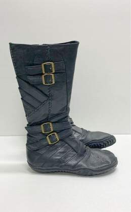 Ayya Wear Leather Tabi Biker Style Boots Black 9.5