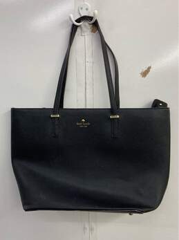Kate Spade New York Black Leather Tote Bag