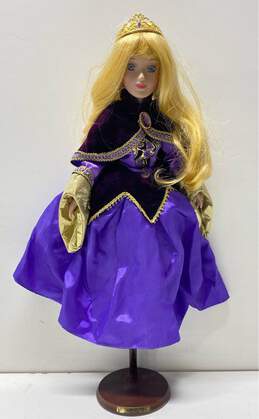 Disney Princess Aurora Holiday Purple Jewel Edition 16 inch Porcelain Doll