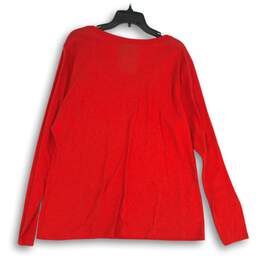 NWT Fanatics Womens Red Chicago Blackhawks NHL V-Neck Pullover T-Shirt Size 2XL alternative image