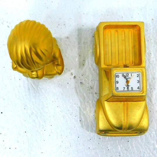 VTG Novelty Elgin Miniature Quartz Clock Collectibles image number 6