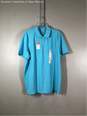 NWT St. John's Bay Mens Blue Classic Fit Super Soft Polo Shirt Size Large image number 1