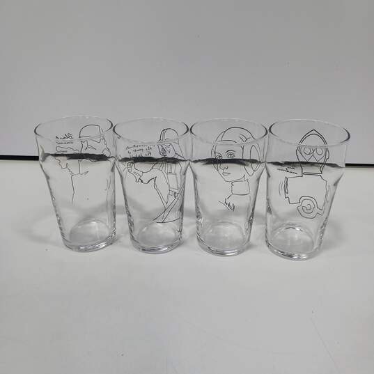 JoyJolt Star Wars Striking Sketch Set of 4 Glasses image number 4