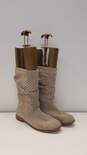 Toms Serra Perforated Slouch Boots Beige 9 image number 3