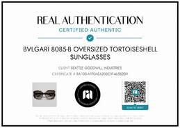 AUTHENTICATED BVLGARI 8085-B OVERSIZED TORTOISE SUNGLASSES alternative image