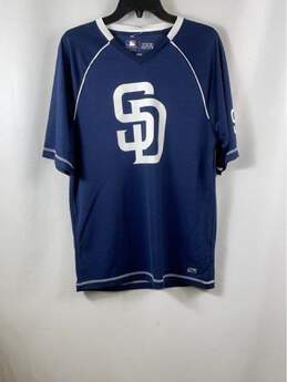 NWT MLB Genuine Merchandise Mens Blue San Diego Padres Pullover Jersey Size M