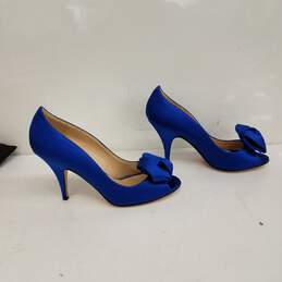 Kate Spade Clarice Cobalt/ Satin Pumps w/ Box Size 7.5M alternative image