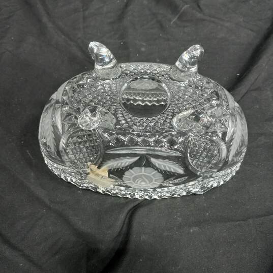 Anna Hutte Cut Crystal Footed Candy Dish image number 4