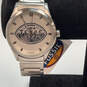 Designer Fossil PR-5369 Silver-Tone Stainless Steel Round Analog Wristwatch image number 3