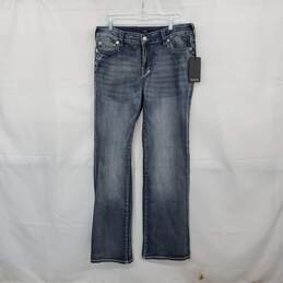 True Religion Blue Sun Blazed Becca Mid Rise Bootcut Jeans WM Size 36 NWT