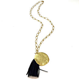Designer Stella & Dot Gold-Tone Link Chain Multiple Charm Necklace alternative image