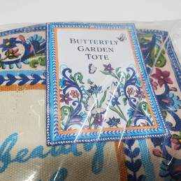 Brighton Canvas Butterfly Garden Tote Brand NWT 16x14" alternative image