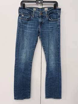 AG Tomboy Style Relaxed Straight Leg Blue Jeans Size 28R