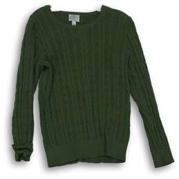 St. John's Bay Womens Sweater Green Size L