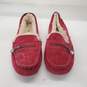 UGG Women's Ansley Charm Pink Suede Shearling Moccasin Slippers Size 9 image number 1