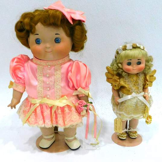 Vintage Goebel Dolly Dingle Dolls IOB Bette Ball Vinyl & Porcelain Musical image number 1