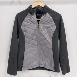 Spyder Women's Gray Nova Full Zip Hybrid Jacket Size M
