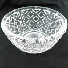 Tiffany & Co Crystal Bamboo 9" Bowl