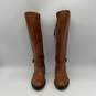 Charles David Womens Pirella Brown Burgundy Side Zip Riding Tall Boots Size 6.5 image number 3