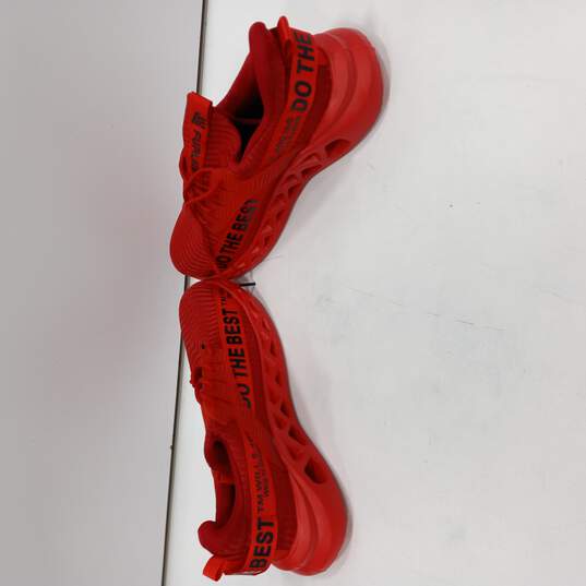 Men's Red Running Sneakers Sz 10.5 image number 3