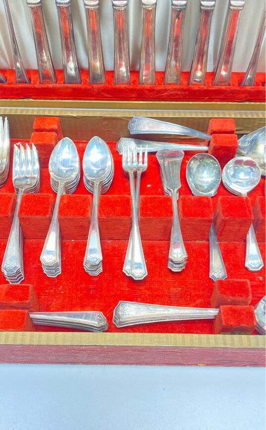 National Silver Co. NPNS Silver Plated 78 Piece Cutlery Service Set image number 5
