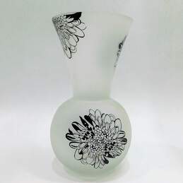 Lisa Jenks Large Art Frost Glass 16" Vase