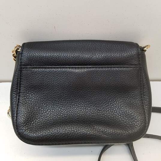 Michael Kors Fulton Solid Black Leather East West Crossbody Bag image number 2