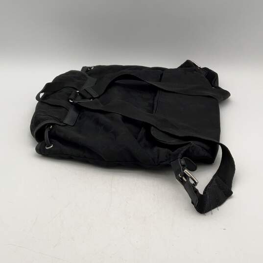Coach Womens Black Monogram Adjustable Shoulder Strap Backpack Purse image number 6