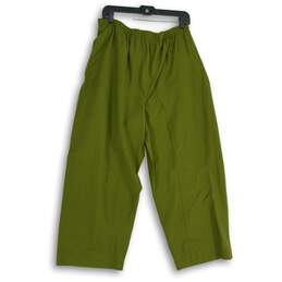 Lululemon Womens Green Zipper Pockets Elastic Waist Cropped Pants Size 12 alternative image