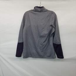 The North Face Purple & Gray 1/4 Zip Pullover WM Size L alternative image