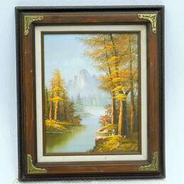 2 Vintage Framed Artist Signed Landscape Oil Paintings alternative image