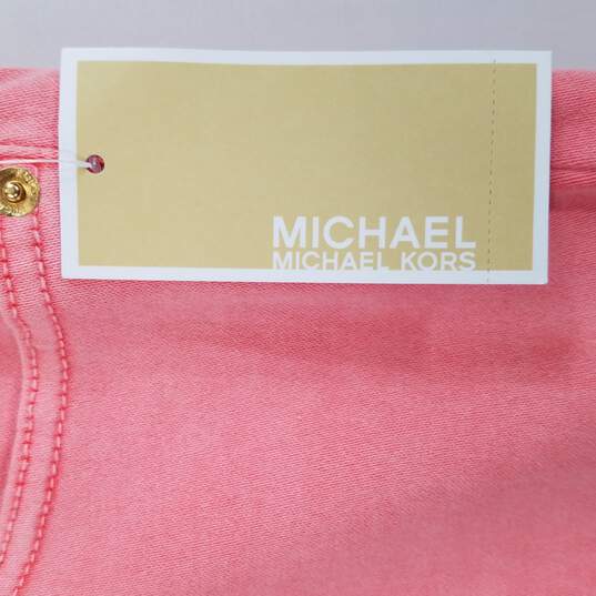 Buy the Michael Kors Women Grapefruit Izzy Cropped Skinny Jeans 10 NWT |  GoodwillFinds