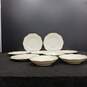 Bundle of 6MCP Czechoslovakian Made White Ceramic Plates w/3 Matching Bowls image number 1