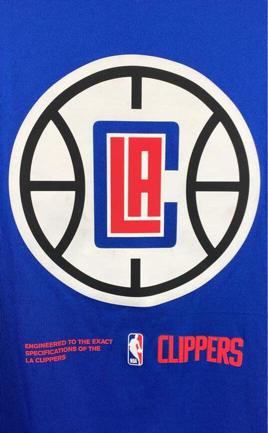 Nike Mens Blue Los Angeles Long Sleeve Clippers La NBA Basketball Jersey Size M image number 3