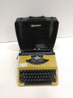 Vintage Brother Citation Yellow Portable Typewriter