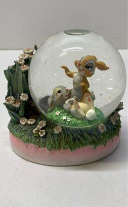 Disney 2005 Store Bambi Thumper And Miss Bunny Snow Water Globe Rare