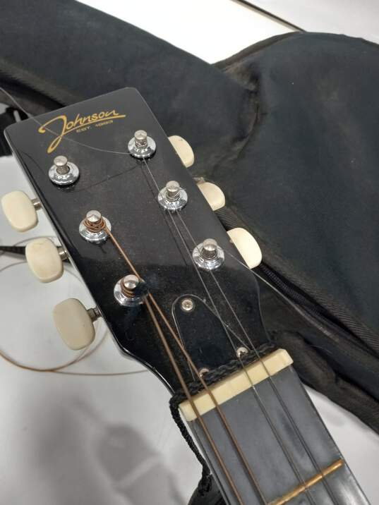 Johnson JG-100-B Student Acoustic Guitar in Fender Backpack Bag image number 4