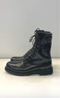 All American Boot Black Leather Combat Lace Up Boots Men's Size 9.5 E image number 3