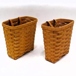 VNTG Longaberger Brand Handwoven Baskets (Set of 5); Wall Hanging, Bread, Etc. alternative image