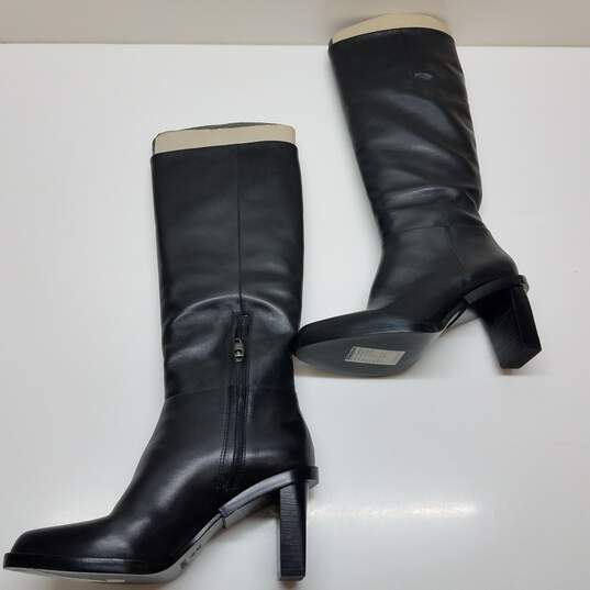DKNY black tall boots with block heel women's 7 image number 2