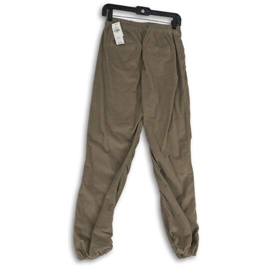 NWT Hollister Womens Brown Parachute Baggy Pull-On Jogger Pants Size XS image number 2