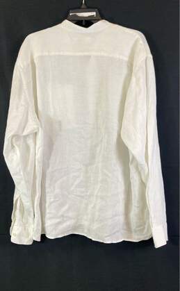 Michael Kors Womens White Pockets Long Sleeve Classic Fit Shirt Size X Large alternative image