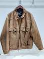 Vintage London Fog Men's Tan Leather Jacket Thermolite Size XL Reg image number 1