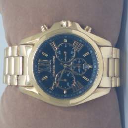 Michael Kors MK5739 Bradshaw Chronograph Gold Tone & Black Multi Dial Quartz Watch alternative image