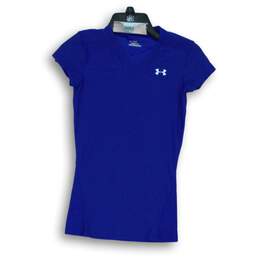 Women's Under Armour Blue Pullover T-Shirt Size S